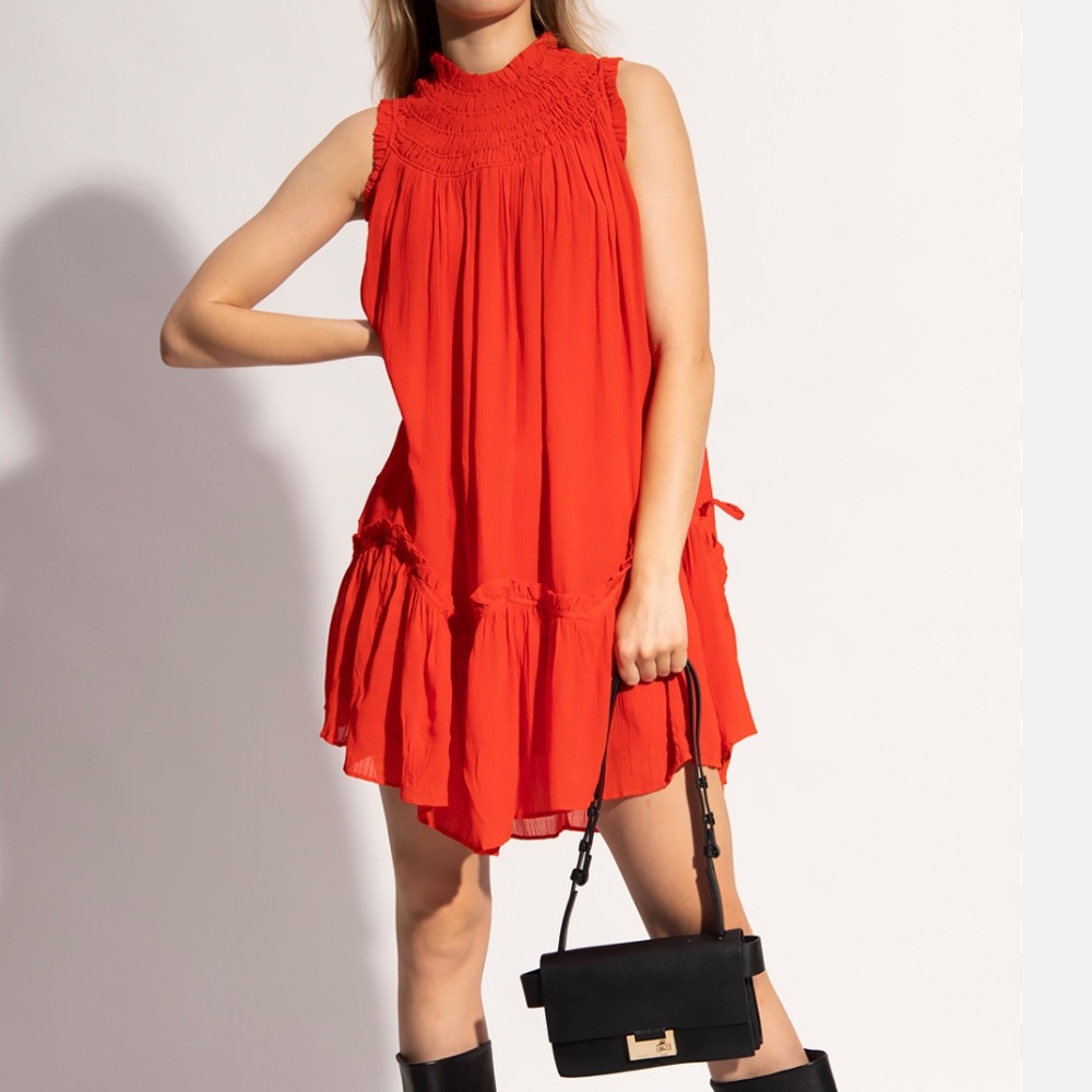 All saints short dress very flattering, works also as a pregnancy dress